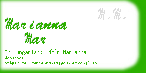 marianna mar business card